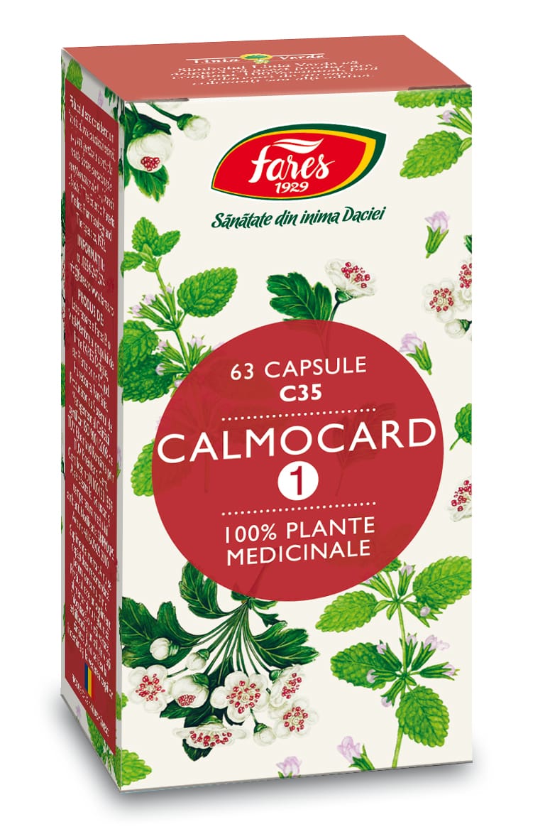 Calmocard (calmant cardiac) capsule, C35