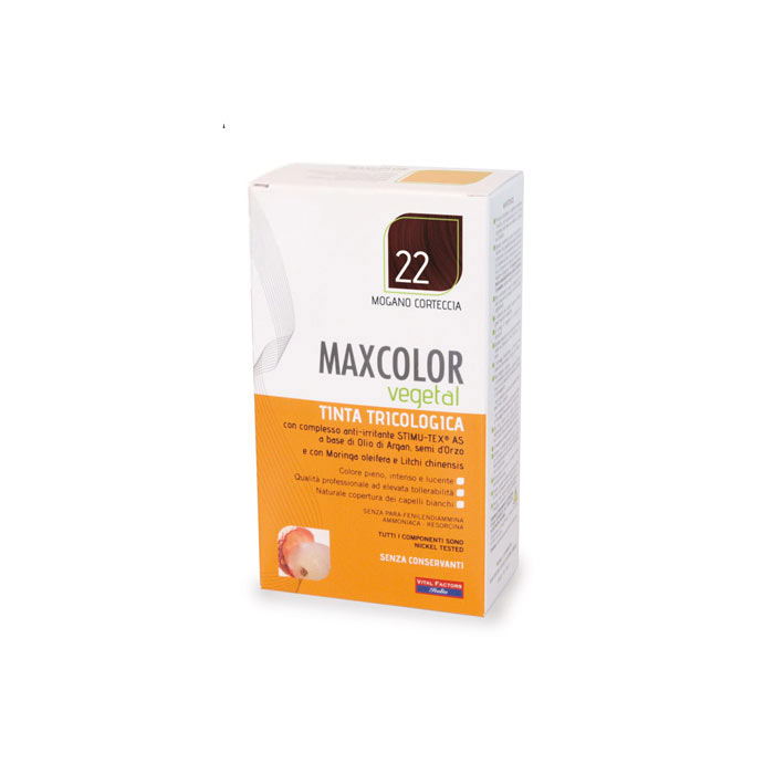 Vopsea de Par MaxColor Vegetal 22 COAJA MAHON