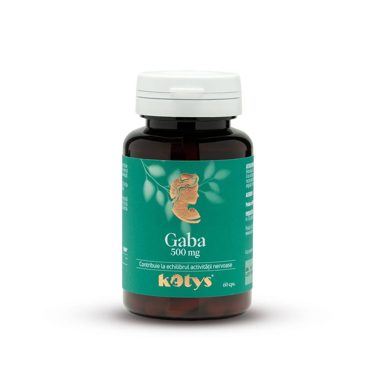 GABA 500 mg -- 60 capsule pentru echilibrul activității nervoase, Kotys