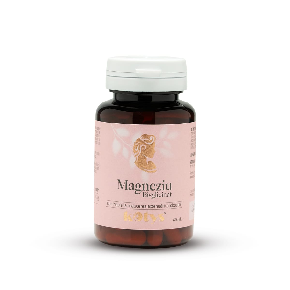 Magneziu Bisglicinat -- 60 tablete pentru reducerea oboselii și susținerea sistemului nervos, Kotys