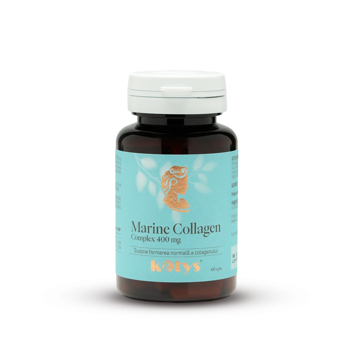 Marine Collagen Complex 400 mg -- 60 capsule pentru susținerea pielii si a oaselor, Kotys