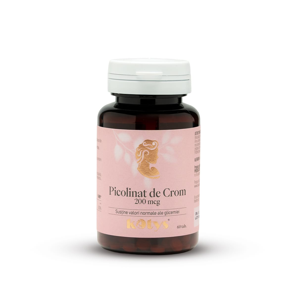 Picolinat de Crom 200 mcg -- 60 tablete pentru menținerea valorilor normale ale glicemiei, Kotys