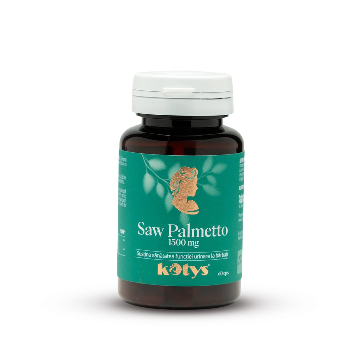 Saw Palmetto 1500 mg -- 60 capsule pentru susținerea funcției urinare masculine, Kotys