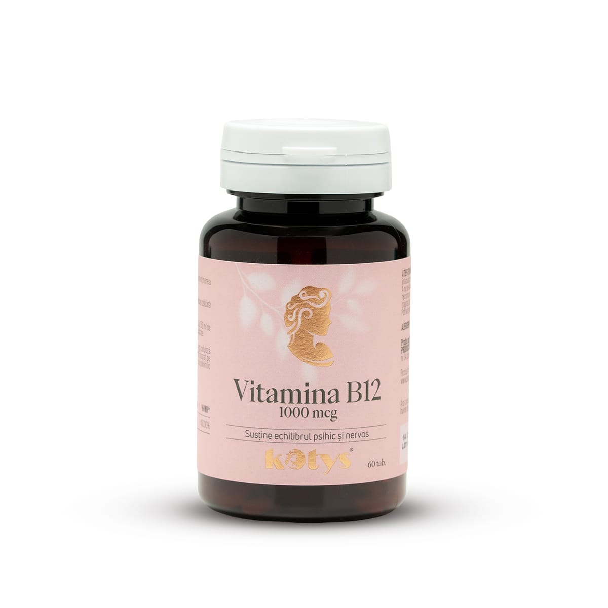 Vitamina B12 1000 mcg -- 60 tablete pentru susținerea sistemului nervos și echilibrului psihic, Kotys