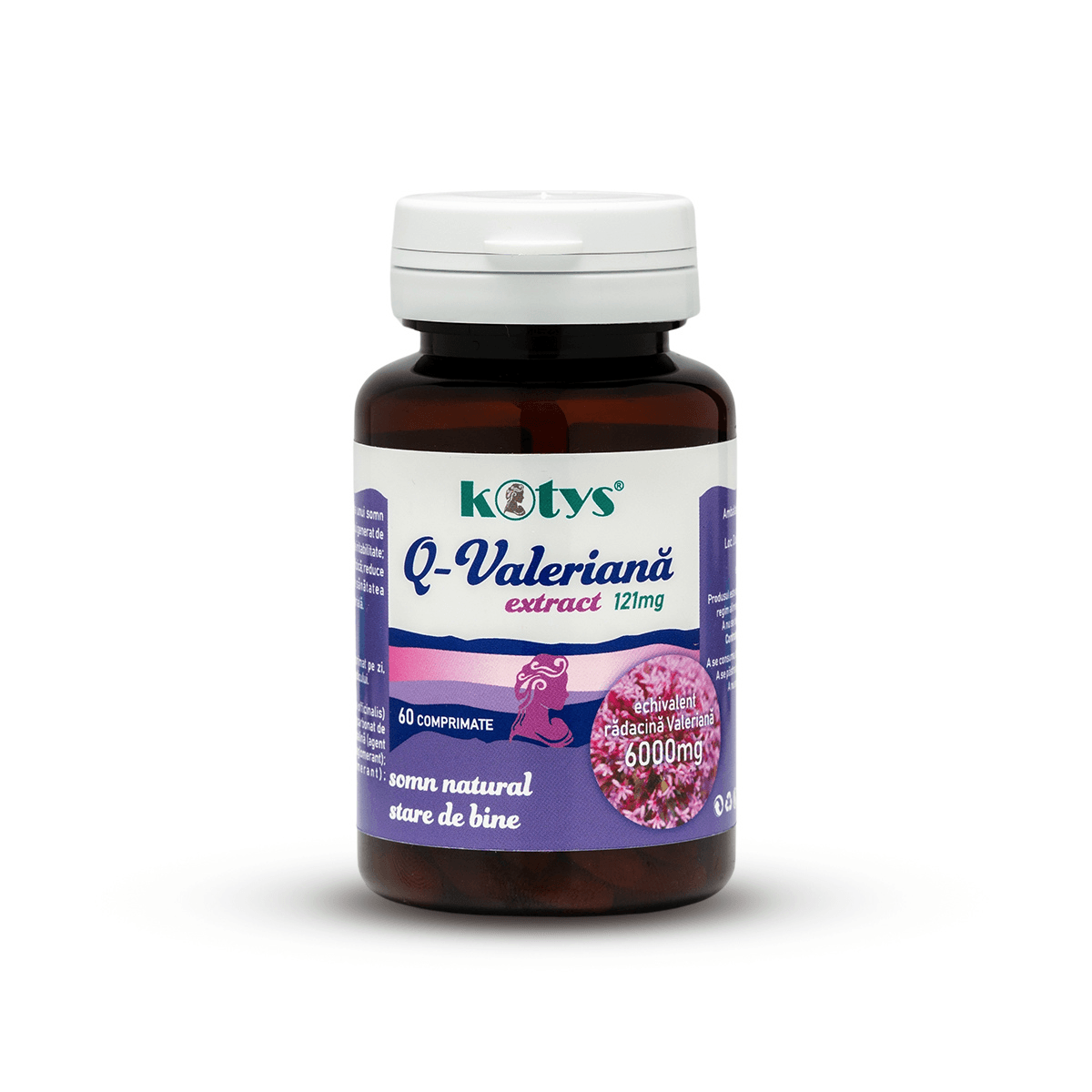 Q-Valeriană | Extract de Valeriană 121mg | 60 capsule | Kotys