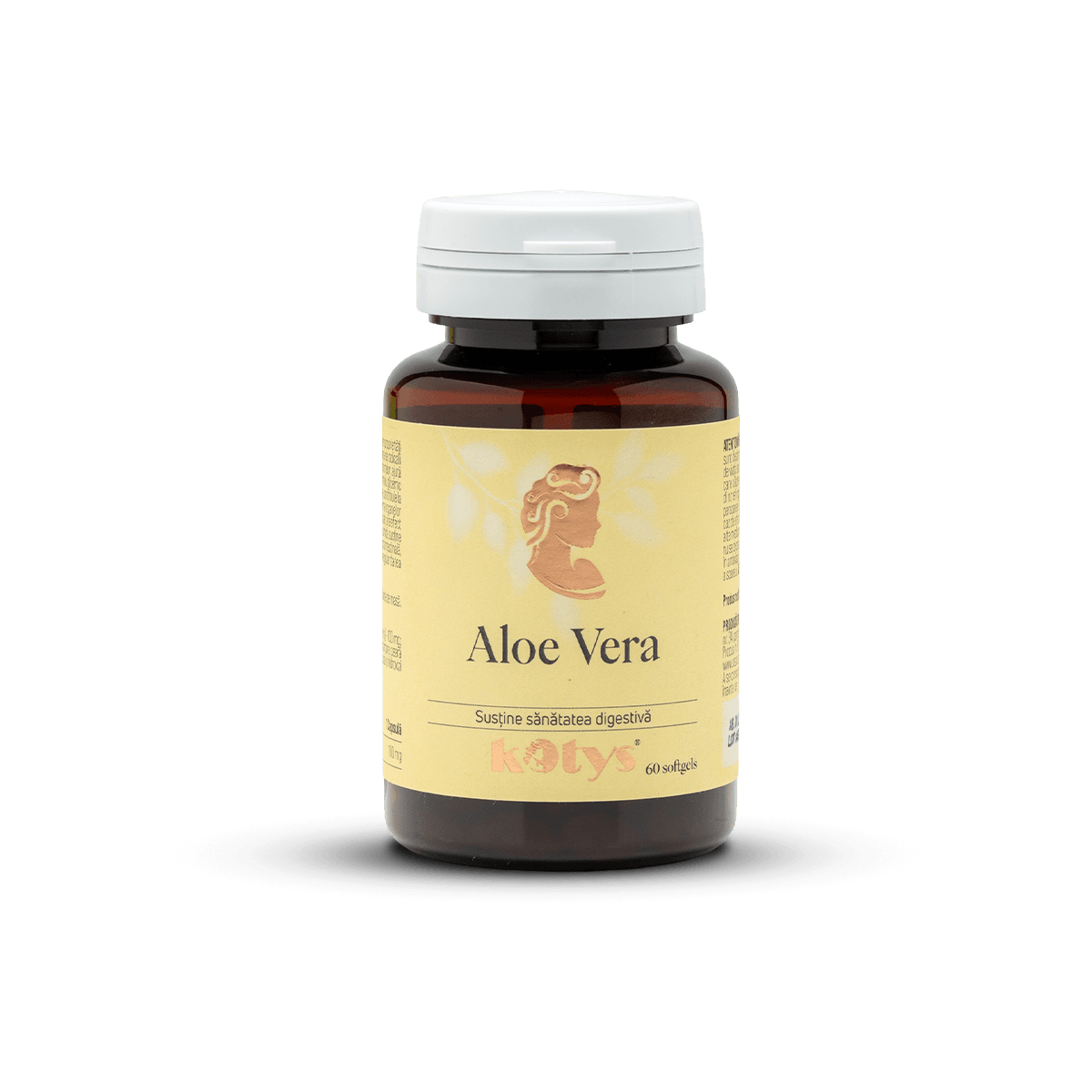 Aloe Vera extract 200:1, susține funcționarea sistemului digestiv, 60 softgels