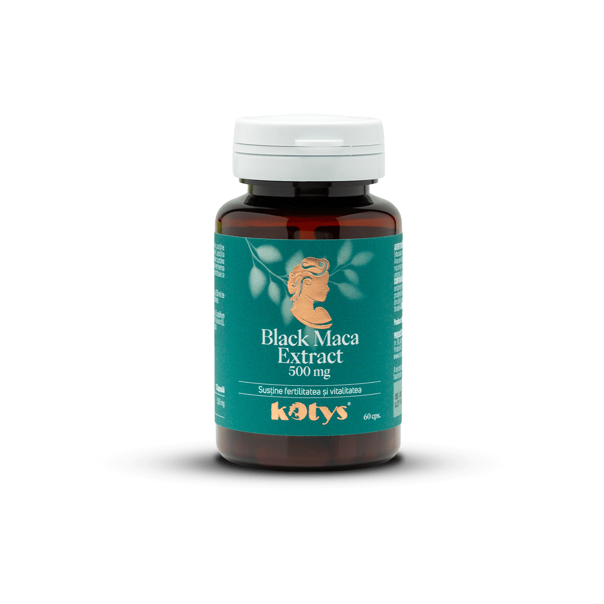 Black Maca, pentru energie și echilibru hormonal, extract 10:1 - 500mg, 60 capsule