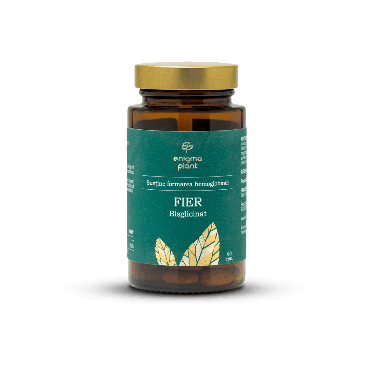Fier Bisglicinat, susține formarea hemoglobinei, 60 capsule