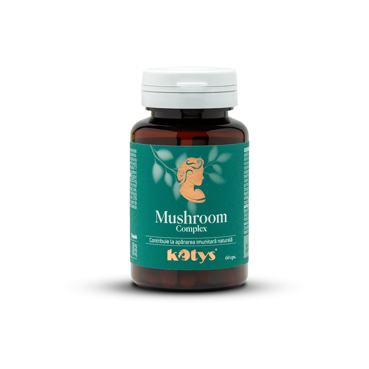 Mushroom Complex, sprijină mecanismele naturale de apărare ale organismului, 60 capsule