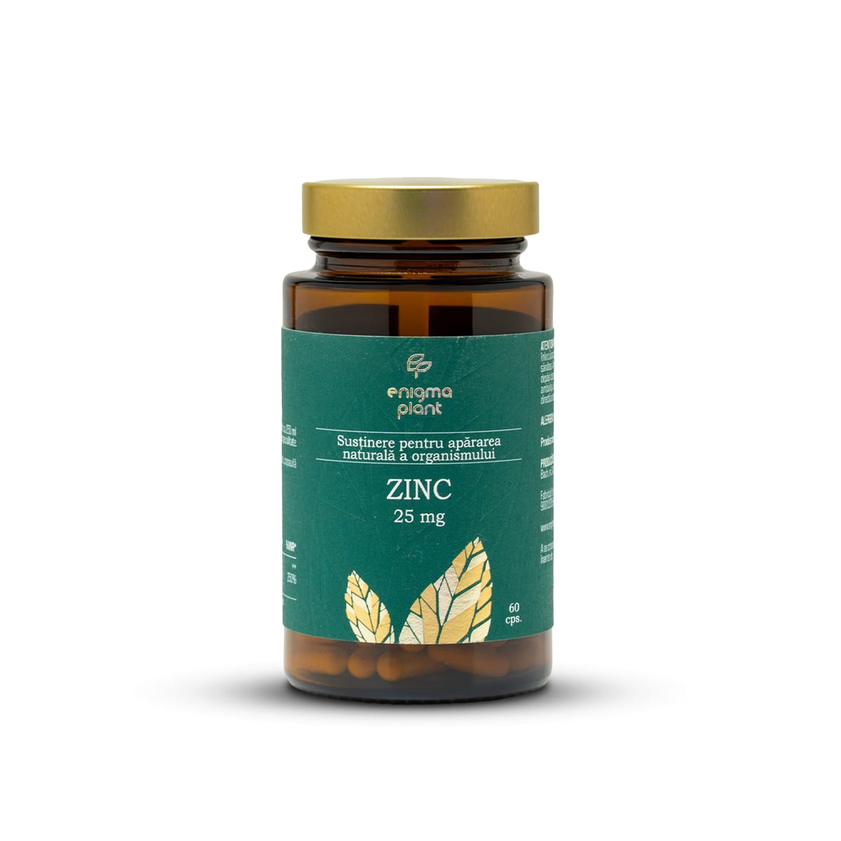 Zinc 25 mg, susținere pentru apărarea naturală a organismului, 60 capsule