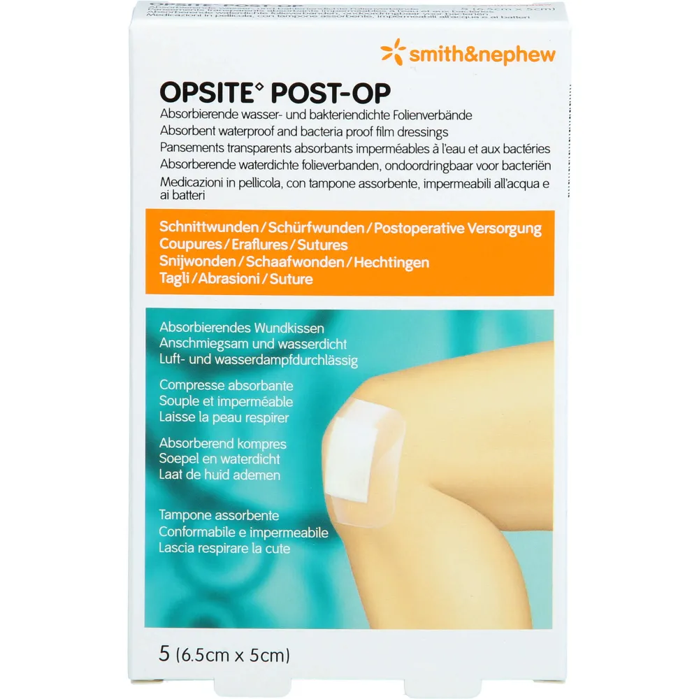 Opsite Post-Op 5x6,5 cm Verband 5 St