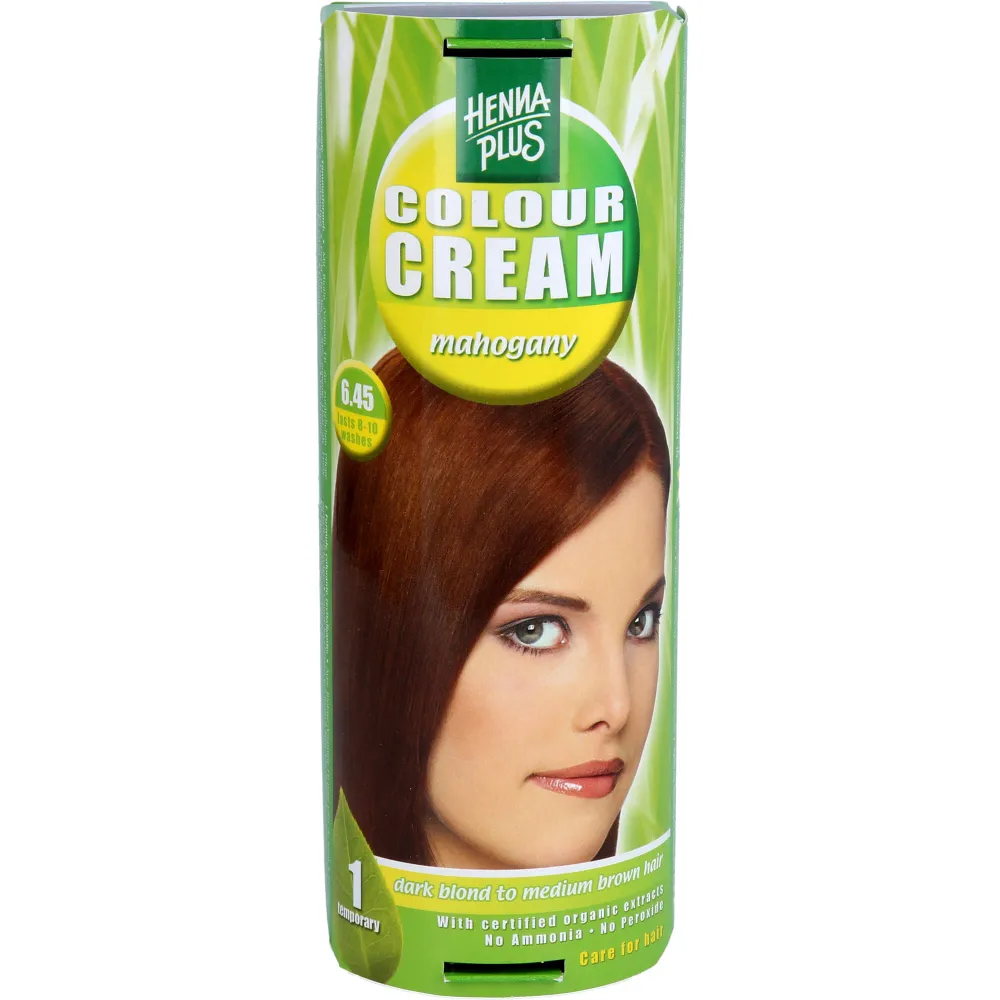 Hennaplus Colour Cream mahogany 6,45 60 ml