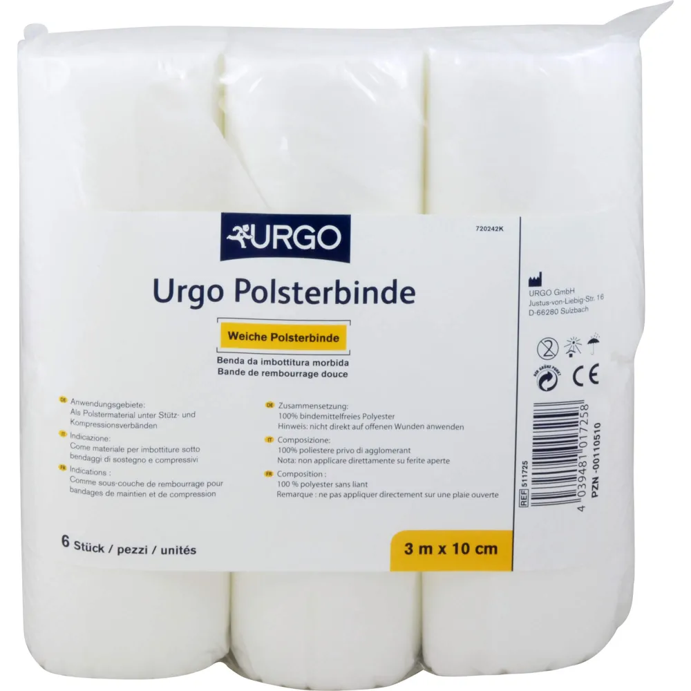 Urgo Polsterbinde 10 cmx3 m 6 St