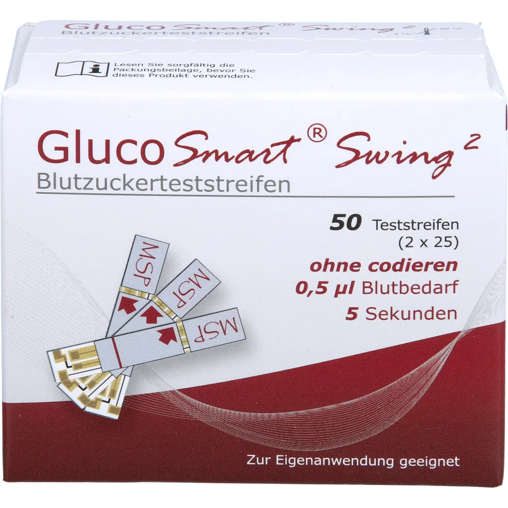 Glucosmart Swing Blutzucker Teststreifen 50 St