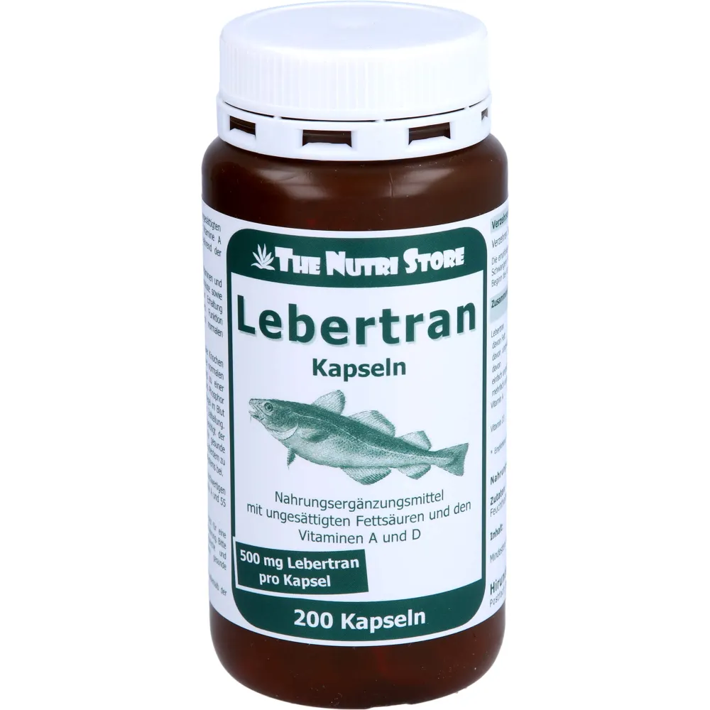 Lebertran 500 mg Kapseln 200 St