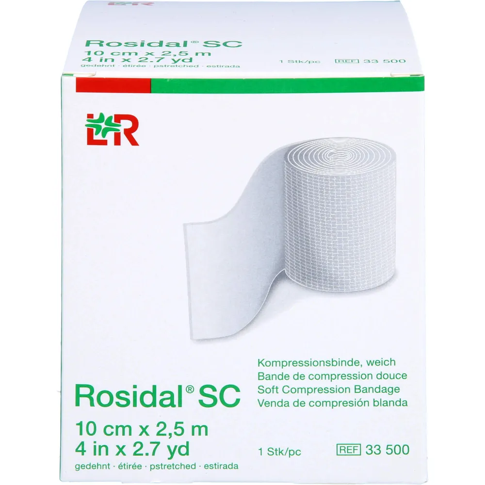 Rosidal Sc Kompressionsbinde weich 10 cmx2,5 m 1 St