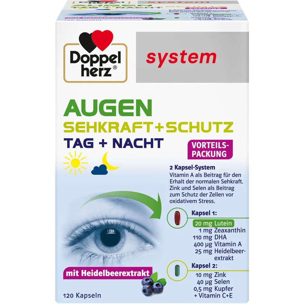 Doppelherz Augen Sehkraft+Schutz system Kapseln 120 St