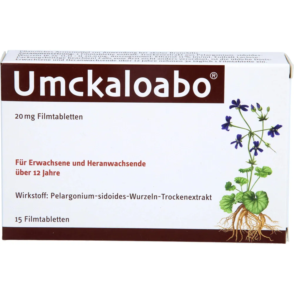 Umckaloabo 20 mg Filmtabletten 15 St