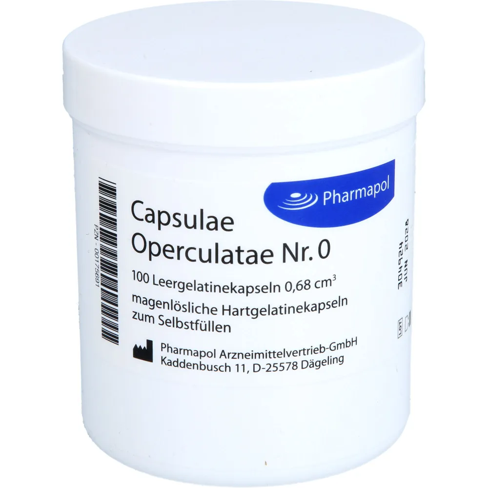 Capsulae Operculatae Kapseln Nr.0 0,68 100 St