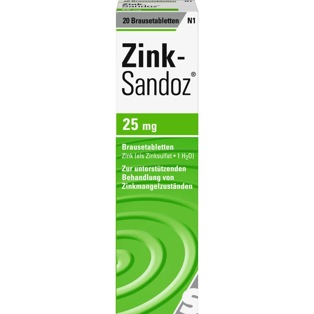 Zink Sandoz Brausetabletten 20 St