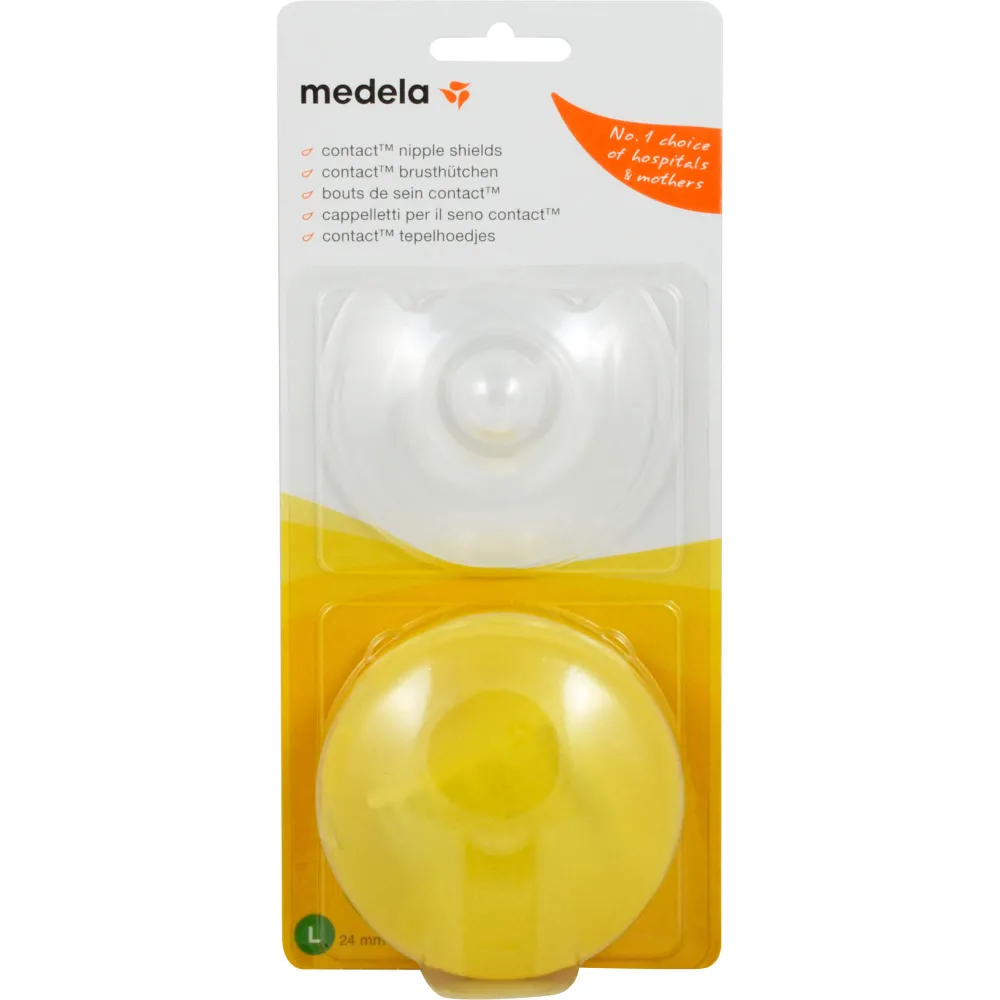 Medela Brusthütchen Contact L m.Aufbw.Box 2 St