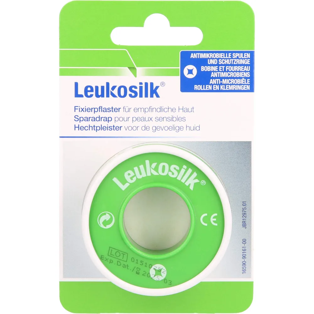 Leukosilk 1,25 cmx5 m Blisterkarte 1 St
