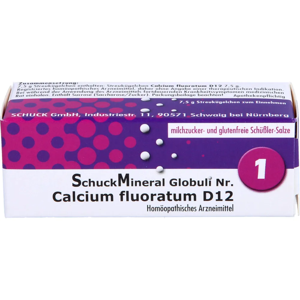 Schuckmineral Globuli 1 Calcium fluoratum D12 7,5 g