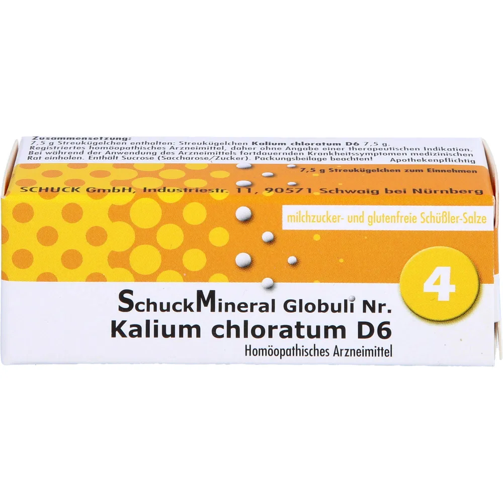 Schuckmineral Globuli 4 Kalium chloratum D6 7,5 g