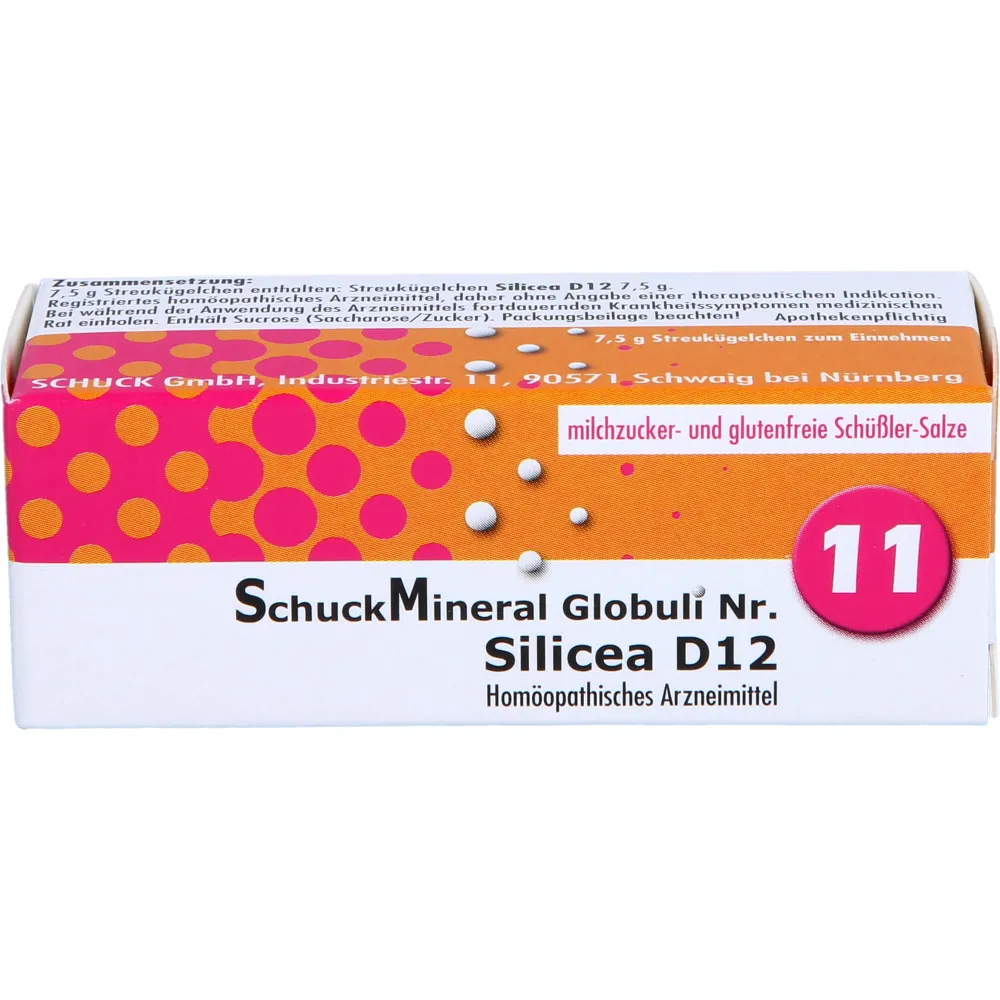 Schuckmineral Globuli 11 Silicea D12 7,5 g