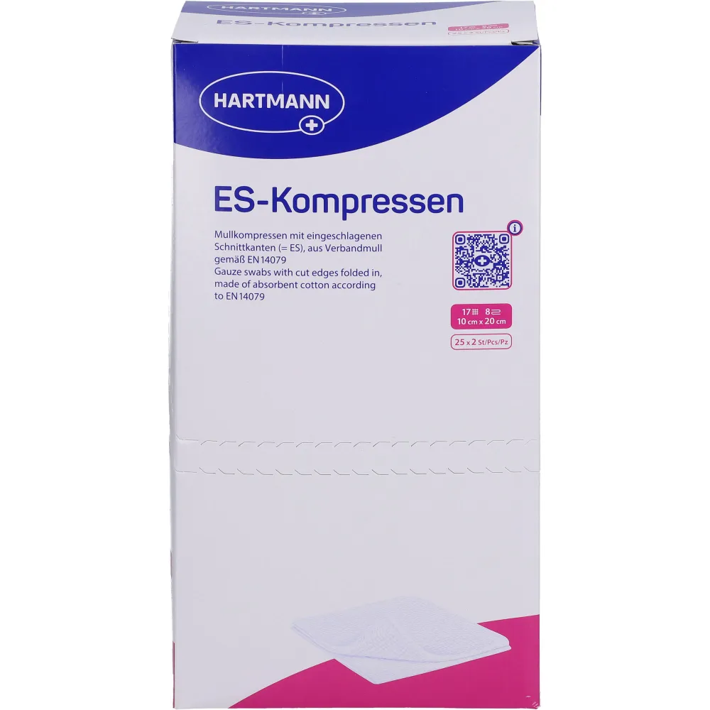 Es-Kompressen steril 10x20 cm 8fach 50 St