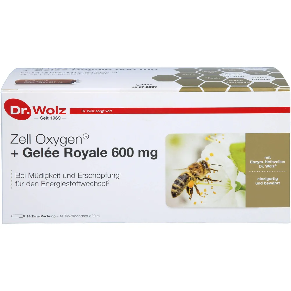 Zell Oxygen+Gelee Royale 600 mg Trinkampullen 280 ml