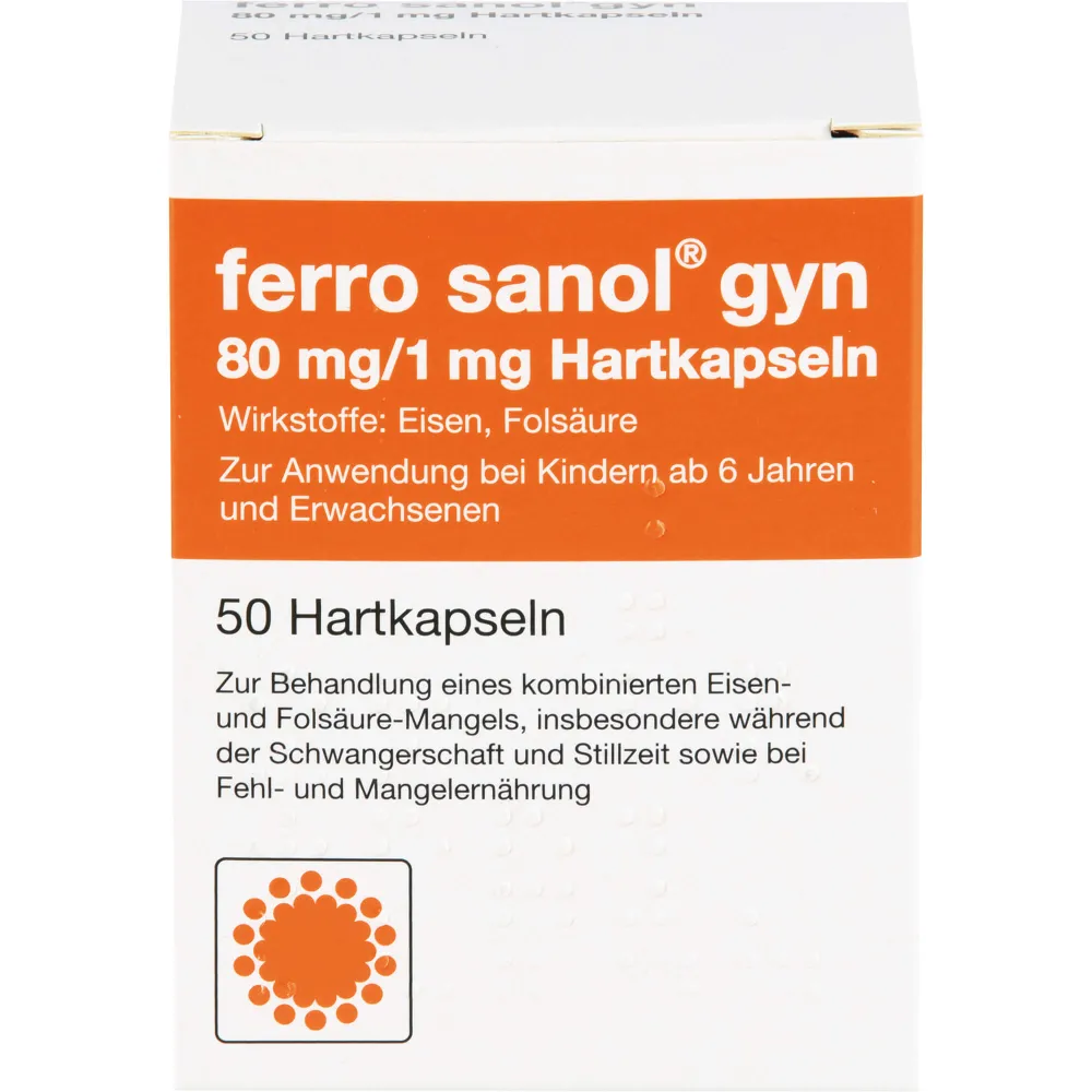 Ferro Sanol gyn Hartkaps.m.msr.überz.Pellets 50 St