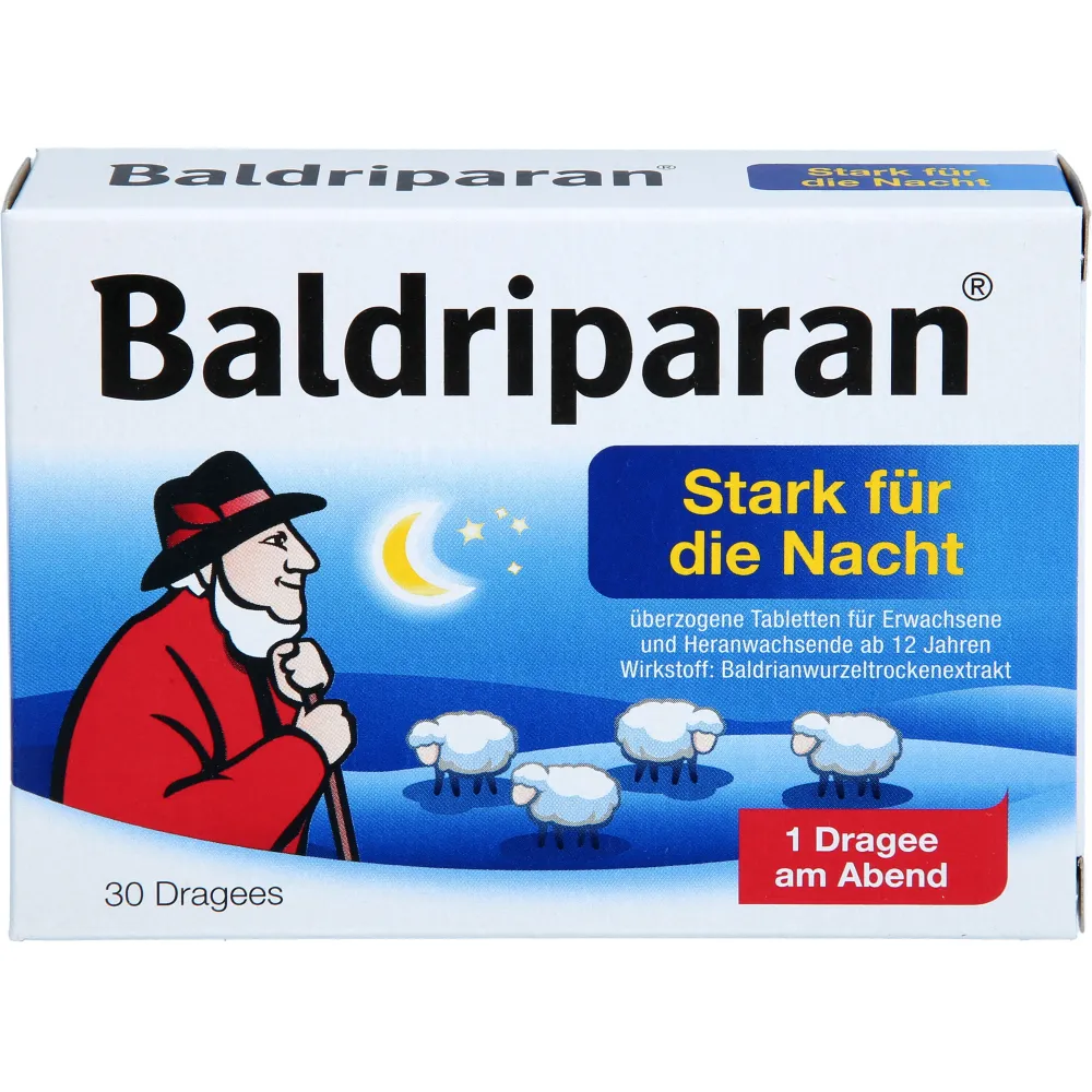 Baldriparan Stark für die Nacht überzogene Tab. 30 St