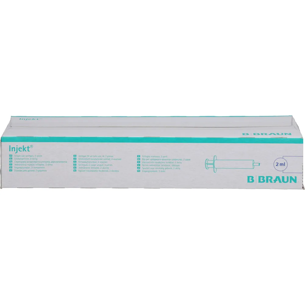 Injekt Solo Spritze 2 ml Ll zentrisch Pvc-frei 200 ml