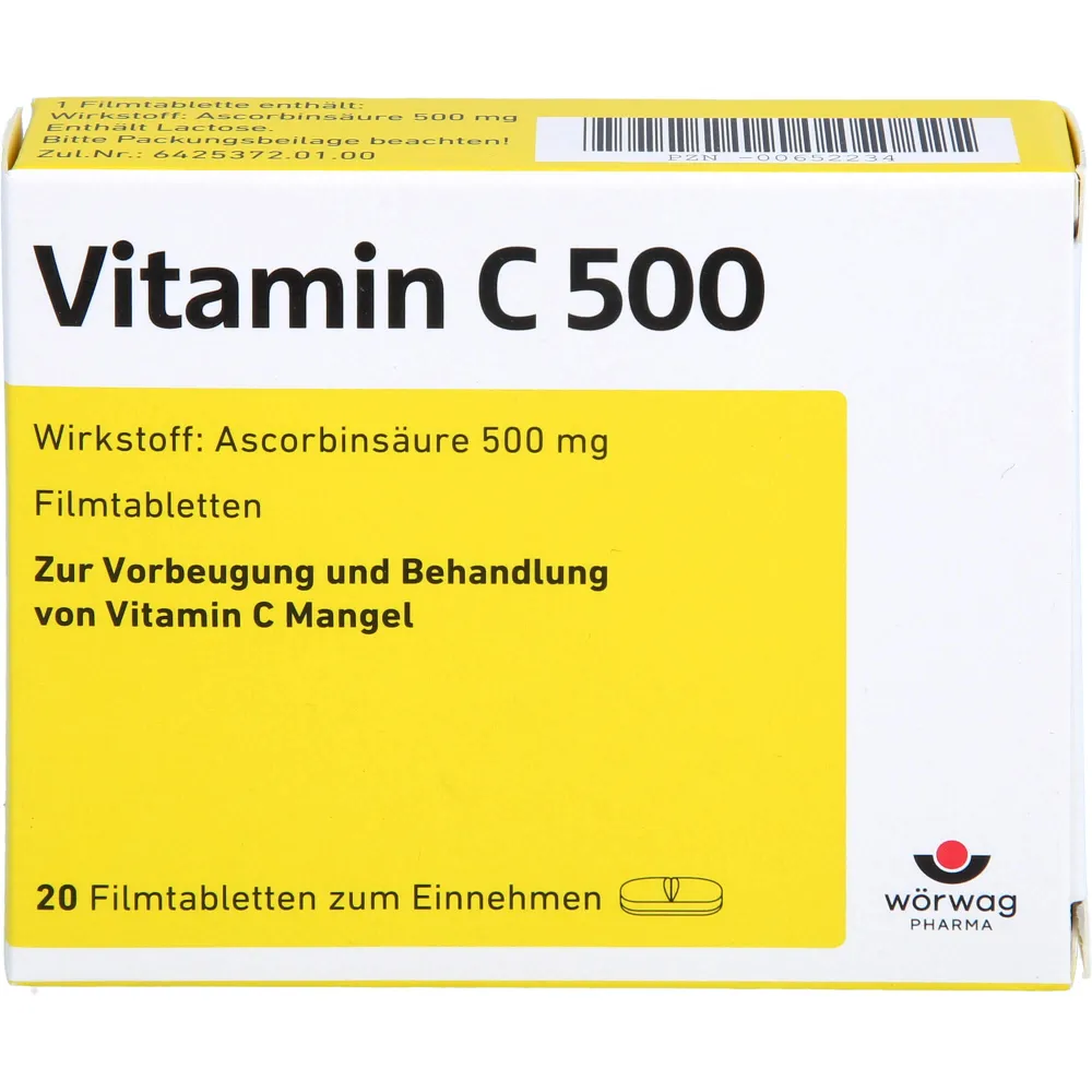 Vitamin C 500 Filmtabletten 20 St