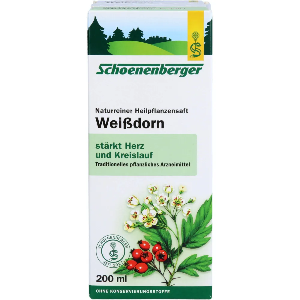 Weissdorn Saft Schoenenberger 200 ml