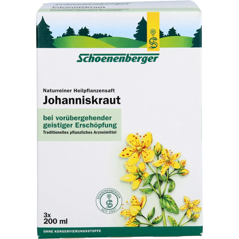 Johanniskraut Saft Schoenenberger Heilpfl.Säfte 600 ml