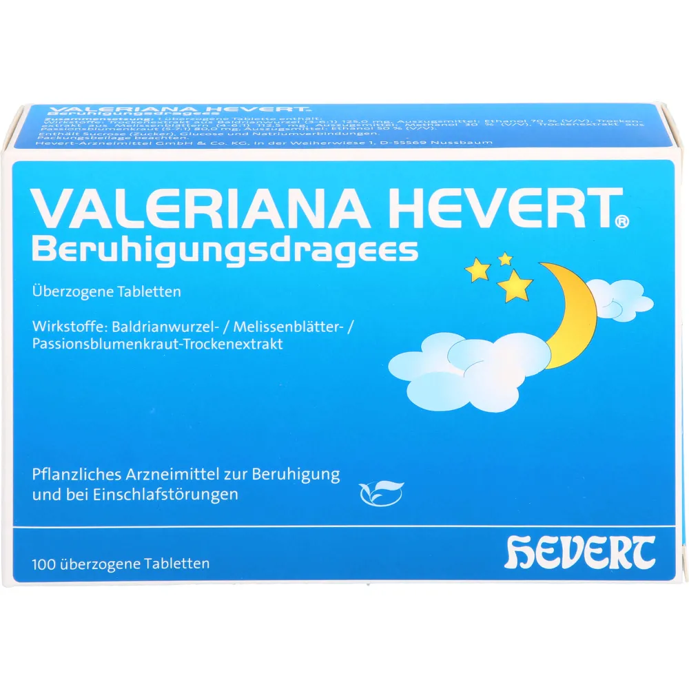 Valeriana Hevert Beruhigungsdragees 100 St