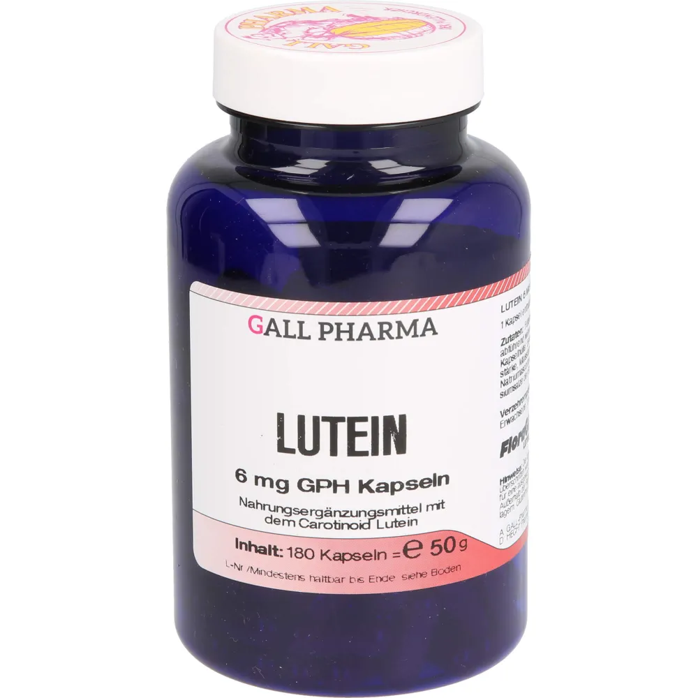 Lutein 6 mg Gph Kapseln 180 St