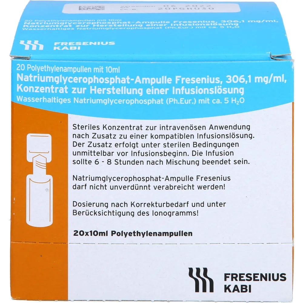 Natriumglycerophosphat Ampulle Infusionslsg.-Konz. 200 ml