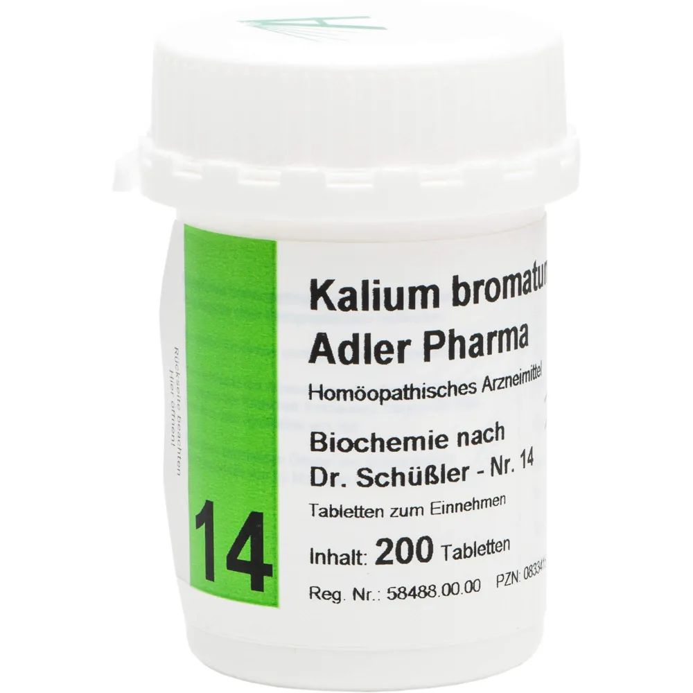 Biochemie Adler 14 Kalium bromatum D 12 Tabletten 200 St