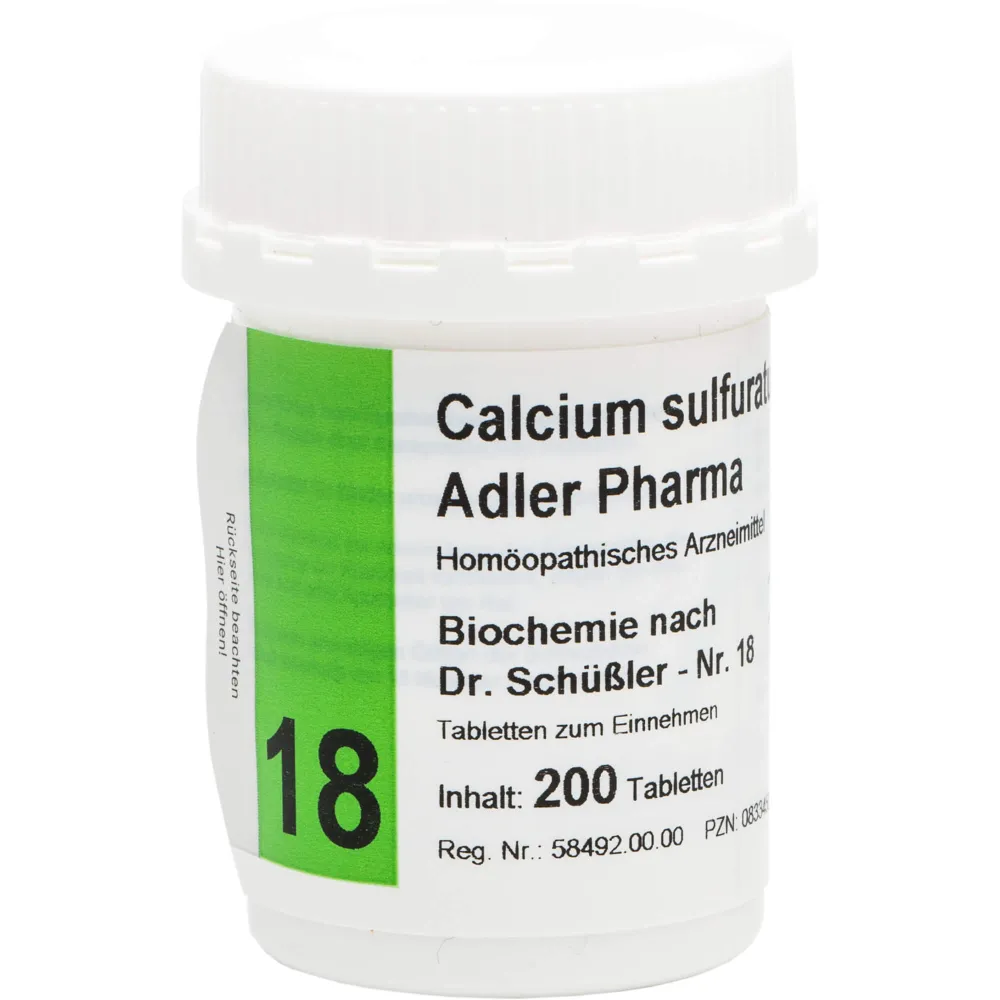 Biochemie Adler 18 Calcium sulfuratum D 12 Tabl. 200 St