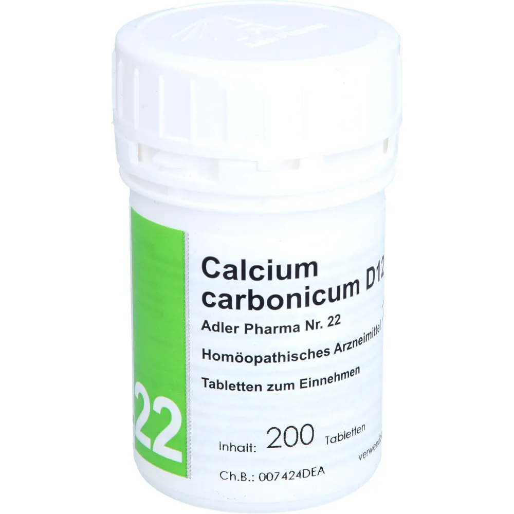Biochemie Adler 22 Calcium carbonicum D 12 Tabl. 200 St