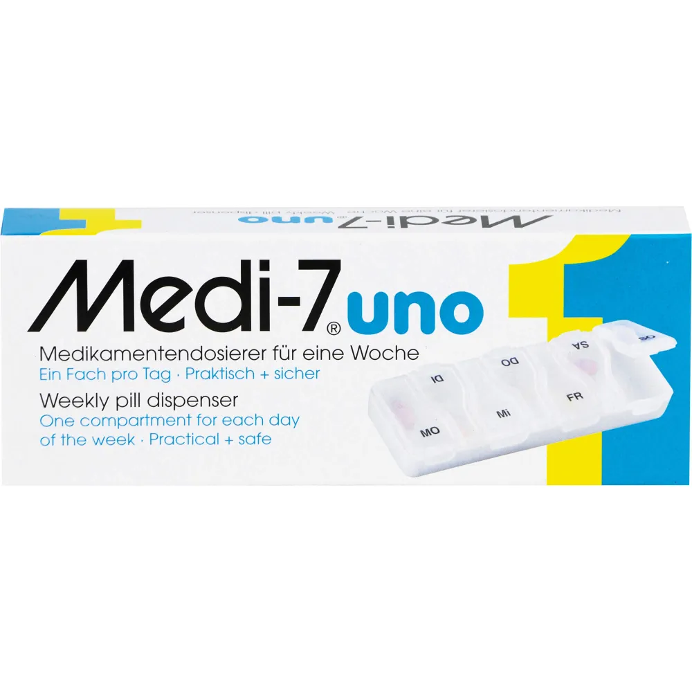 Medi 7 uno Medikamentendosierer für 7 Tage weiß 1 St