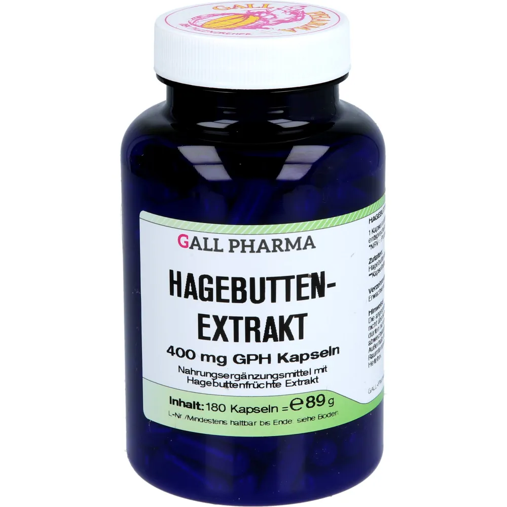 Hagebutten Extrakt 400 mg Gph Kapseln 180 St