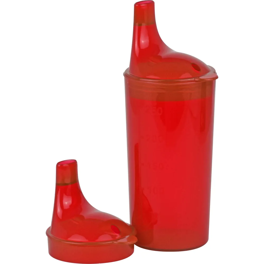 Trinkbecher mit 2 Deckeln rot 1 St