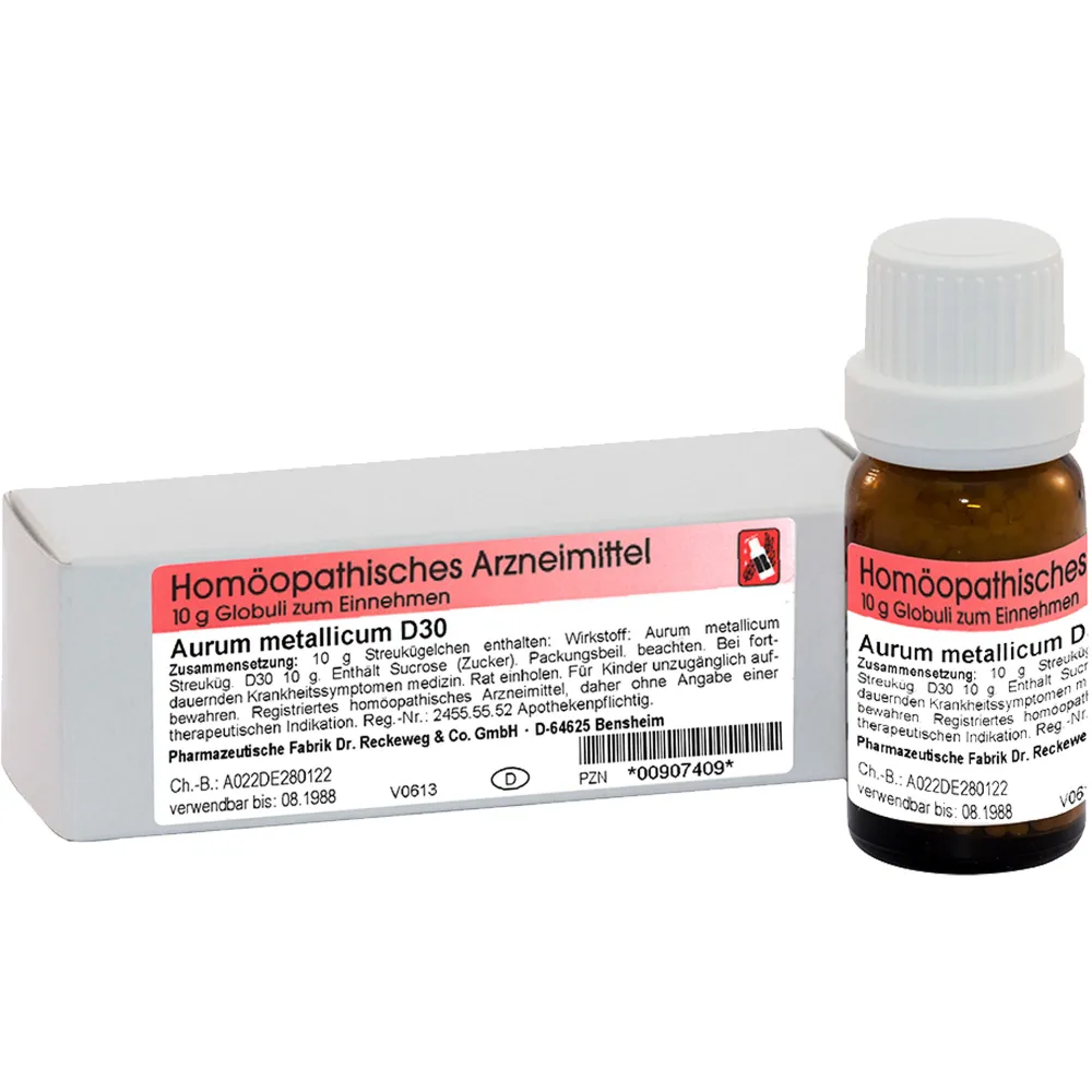 Aurum Metallicum D 30 Globuli 10 g