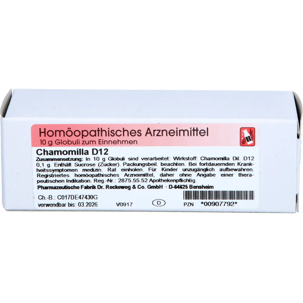 Chamomilla D 12 Globuli 10 g