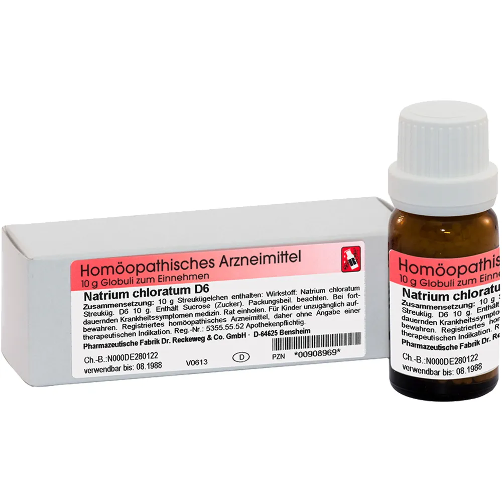 Natrium Chloratum D 6 Globuli 10 g