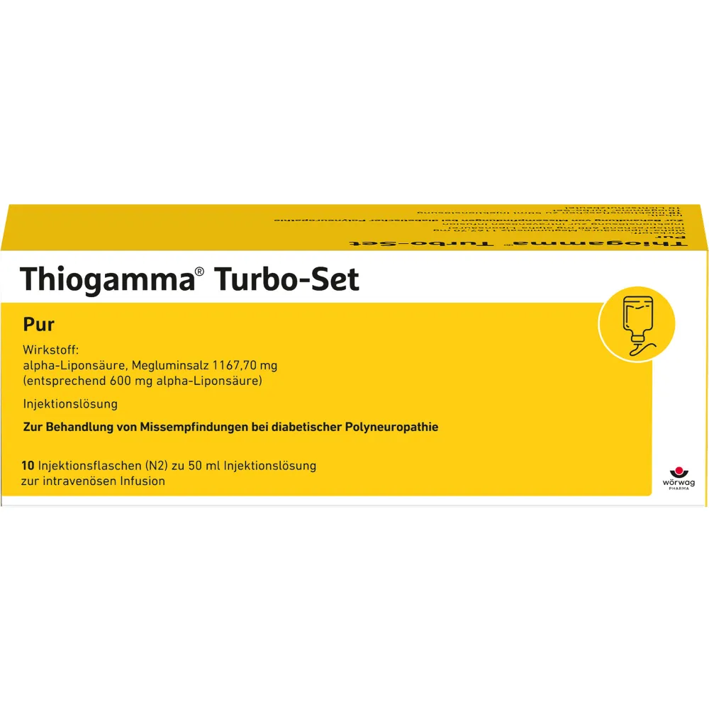Thiogamma Turbo Set Pur Injektionsflaschen 500 ml